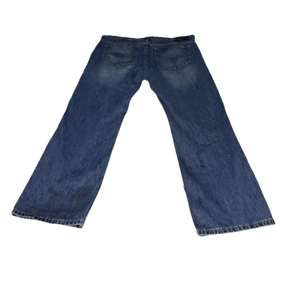 Harley Davidson Mens Jeans 40x30 Blue Straight Leg Denim Biker Pants - Picture 4 of 9